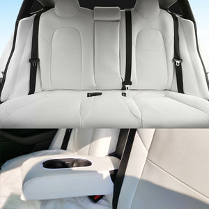 For Tesla Model 3 Y 2018 2019 2020 2021 2022 2023Customization Service Interior Auto Accessories White Full Set Car Seat Covers