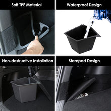 Carica l&#39;immagine nel visualizzatore di Gallery, Car Trunk Side Storage Box Under Seat Organizer Flocking Mat Partition Board Stowing Tidying For Tesla Model Y 2020-22
