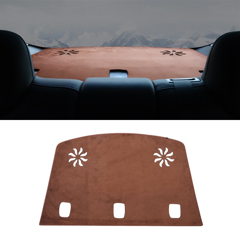 LUCKEASY For Tesla Model 3 2017-2023 Car Dashboard Decorative Cushion Model3 Center Console Light-Proof Pad Model Y Non-Slip Mat