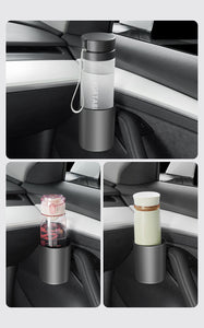 Aroham Water Cup Holder Door Handle Coffee Drink Holder For Tesla Model 3 Model Y 2021 2022 2023 Car Accessories