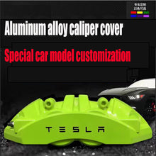 Charger l&#39;image dans la galerie, Aroham Tesla caliper cover Model 3/X/S/Y car modification custom special aluminum alloy car brake caliper cover
