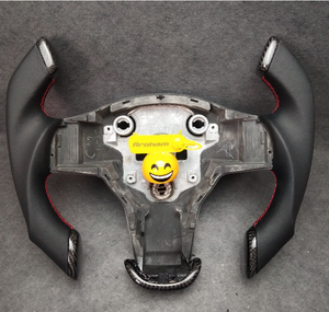 Carbon Fiber Car Yoke Steering Wheel Racing Style No Heating Replacement 2017 2018 2019 2020 2021 2022 2023 For Tesla Model 3 Model Y