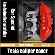 Charger l&#39;image dans la galerie, Aroham Tesla caliper cover Model 3/X/S/Y car modification custom special aluminum alloy car brake caliper cover
