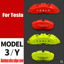 画像をギャラリービューアに読み込む, Aroham Tesla caliper cover Model 3/X/S/Y car modification custom special aluminum alloy car brake caliper cover
