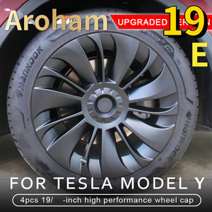 Aroham Free Shipping 4PCS Car Whirlwind Uberturbine Hubcap Wheel Cover 18-inch For Tesla Model 3 19-inch For Model Y 2017~2023 High Quality Replacement Wheel Cap Accessories
