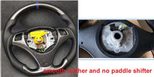 Cargar imagen en el visor de la galería, Aroham Carbon Fiber Steering Wheel With Smooth Leather For BMW M Sport M3 E90 E91 E92 E93 E87 E81 E82 E88 3 Series 2005-2017

