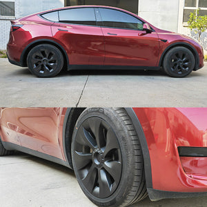 4PCS 19-Inch Automobile Hubcap uberturbine For Tesla Model Y 2021 2022 2023Wheel Cop Cover Car Replacement Wheel Cap Full Cover Car modification