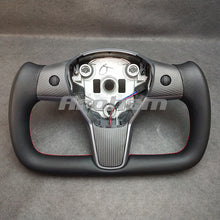 Carica l&#39;immagine nel visualizzatore di Gallery, Hot Sale Yoke Steering Wheel For Tesla Model 3 Model Y 2017 2018 2019 2020 2021 2022 2023 Heating Or no Hetaing Aroham Steering Wheel
