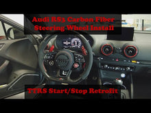Cargar y reproducir el video en el visor de la galería, Refit Carbon fiber Leather steering wheel For Audi A3 A2 A5 A6 A7 A4L A6L Q3 Q5L Q7 A1 TT A8 2014 2015 2016 2017 2018 2019 2020
