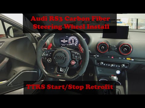 Refit Carbon fiber Leather steering wheel For Audi A3 A2 A5 A6 A7 A4L A6L Q3 Q5L Q7 A1 TT A8 2014 2015 2016 2017 2018 2019 2020