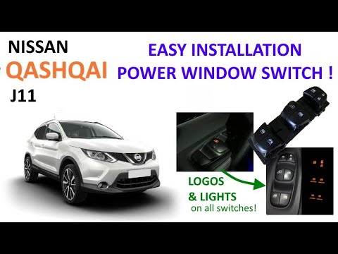 Neweast 7led Electric Power Window Switch For Nissan Qashqai/Altima/Sylphy/Tiida/X-Trail Backlight