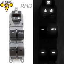 Cargar imagen en el visor de la galería, RHD Lighted LED Power Single Window Switch for Toyota RAV4 RAV 4 Camry Corolla Yaris Cruiser Vios Backlight Right Hand Drive
