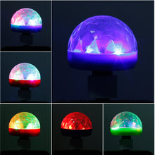 Carica l&#39;immagine nel visualizzatore di Gallery, Mini USB LED Disco Stage Light Portable Family Party Magic Ball Colorful Light Bar Club Stage Effect Lamp for Mobile Phone
