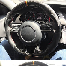 Load image into Gallery viewer, Refit Carbon fiber Leather steering wheel For Audi A3 A2 A5 A6 A7 A4L A6L Q3 Q5L Q7 A1 TT A8 2014 2015 2016 2017 2018 2019 2020
