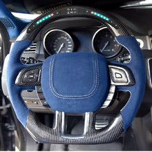 Load image into Gallery viewer, Refit Car LED Carbon fiber steering wheel For Land Rover Range Rover Velar Discovery Sport 3 4 Defender Freelander 2002-2020

