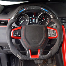 Load image into Gallery viewer, Refit Car LED Carbon fiber steering wheel For Land Rover Range Rover Velar Discovery Sport 3 4 Defender Freelander 2002-2020
