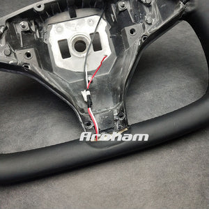 High Quality Full Leather For Tesla Model S Model X Custom Sport YOKE Steering Wheel Customized