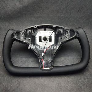 High Quality Full Leather For Tesla Model S Model X Custom Sport YOKE Steering Wheel Customized
