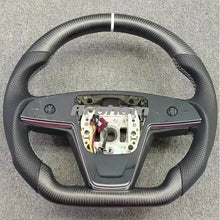 Charger l&#39;image dans la galerie, Real Glossy Matte Carbon Fiber Steering Wheel Fit For Tesla Model X Model S 2022 2023 With Heating Function
