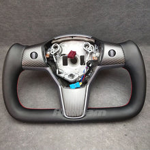 Cargar imagen en el visor de la galería, Hot Sale Yoke Steering Wheel For Tesla Model 3 Model Y 2017 2018 2019 2020 2021 2022 2023 Heating Or no Hetaing Aroham Steering Wheel
