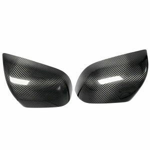 Real Dry Carbon Fiber Rear View Mirror Cover  Caps Car Accessories Fit For Tesla Model Y 2020 2021