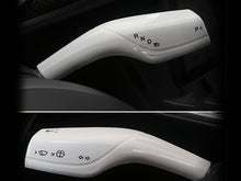 Cargar imagen en el visor de la galería, Real Carbon Fiber Wiper Shift Shifter Bar Cover Trim For Tesla Model 3 Model Y Interior Car Steering Wheel Accessories

