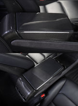 Cargar imagen en el visor de la galería, For Tesla Model 3 interior modification accessories model3 Model Y 2017-2023 central control real carbon fiber armrest box cover
