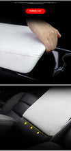 Carica l&#39;immagine nel visualizzatore di Gallery, Modification Pure White or Black Armrest Box Protective Cover Special Interior For Tesla Model 3 Car Accessories
