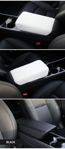 Modification Pure White or Black Armrest Box Protective Cover Special Interior For Tesla Model 3 Car Accessories