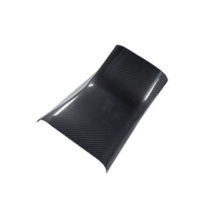 For Tesla Model 3 2019up Real Dry Carbon Fiber Rear Armrest Box Anti Kick Cover Trim