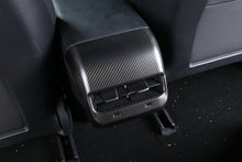 Cargar imagen en el visor de la galería, Real Carbon Fiber Air Outlet Cover for Tesla Model 3 Rear Armrest Box  Car Accessories Interior Modification Decoratiion Matte
