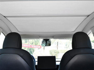 Aroham For Tesla Model Y 2020 2021 2022 2023 Summer Panoramic Roof Sunshade Sun Protection and Heat Insulation Stretchable